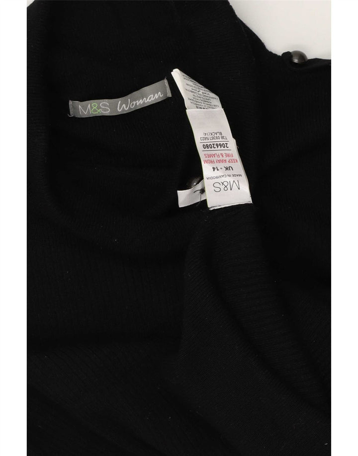 Marks & Spencer Pulover cu gât rulat pentru femei UK 14 Large Black