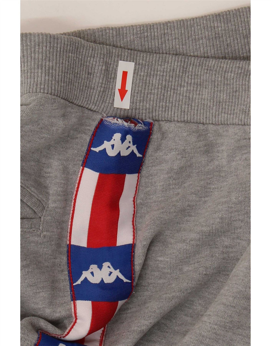 Pantaloni scurți de sport grafic Kappa pentru bărbați, bumbac color bloc, gri mediu