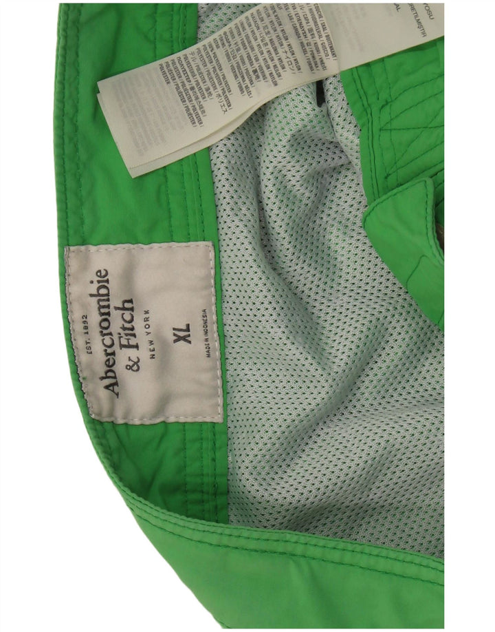 ABERCROMBIE & FITCH Pantaloni scurți de înot pentru bărbați XL nailon verde