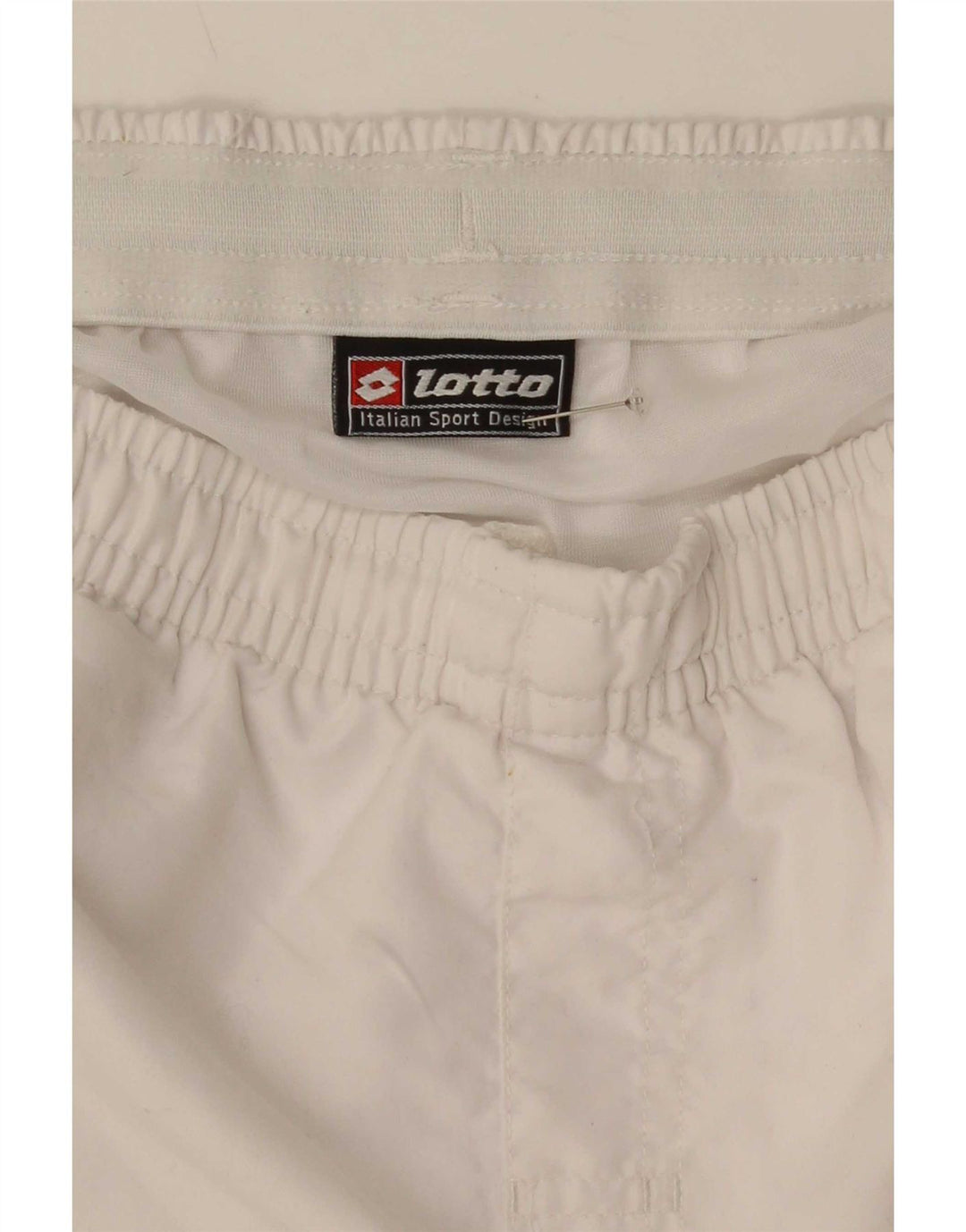 Pantaloni scurți sport grafic Lotto pentru bărbați, alb, mediu, bloc de culoare