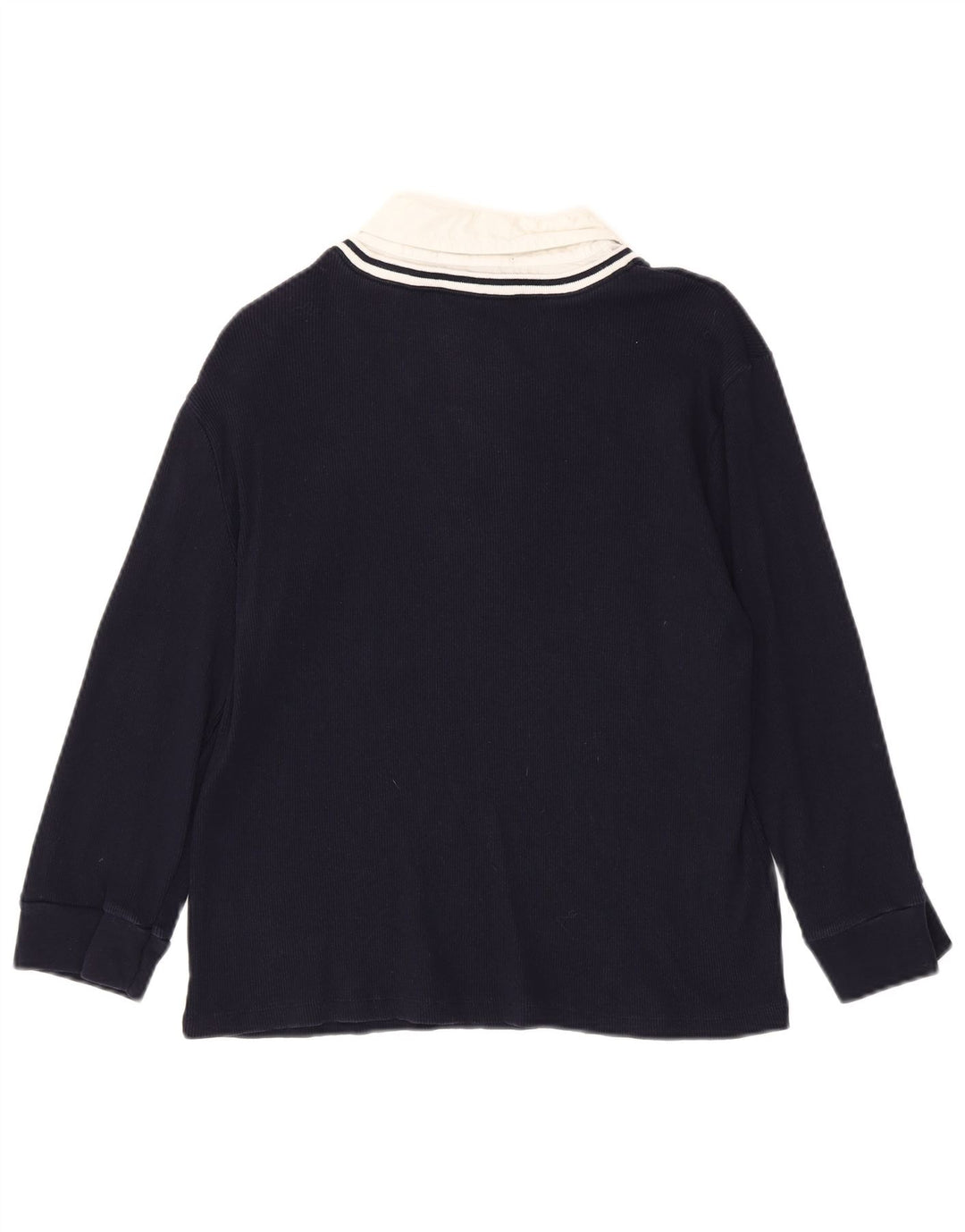 Top pentru femei RALPH LAUREN cu mâneci 3/4 UK 18 XL, albastru bleumarin, bumbac color bloc