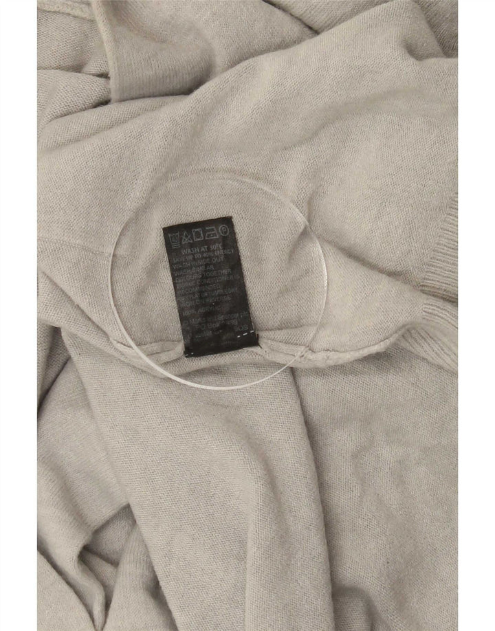 Pulover cardigan cu paragate pentru femei Marks & Spencer UK 10 Small Silver Acrylic