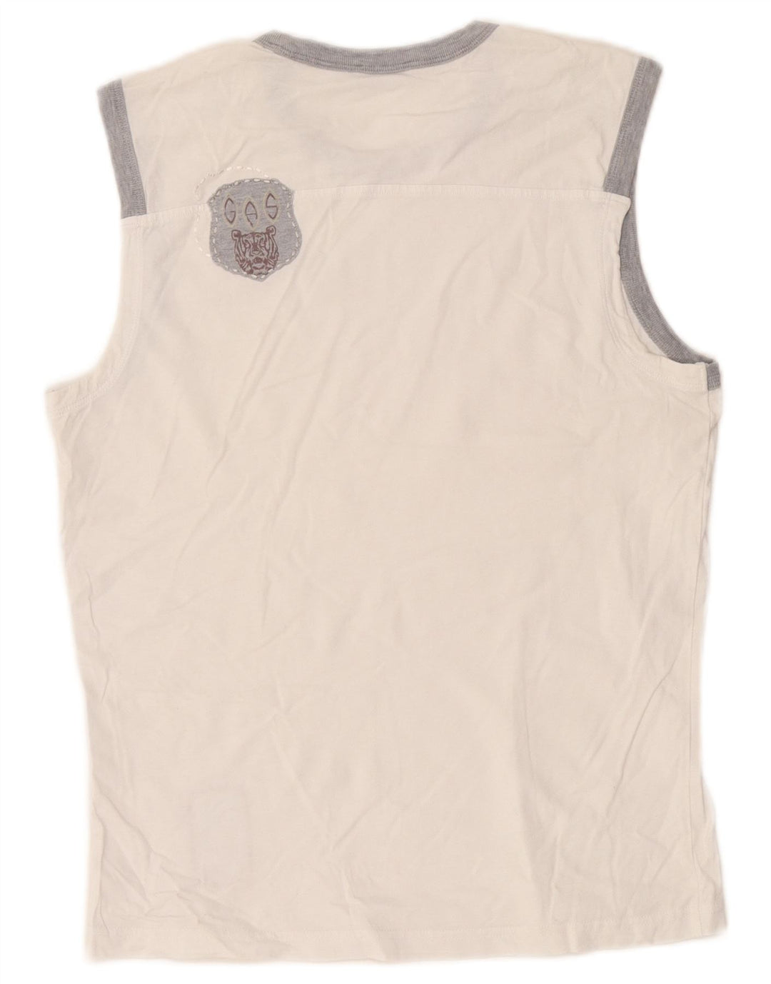 Vest pentru bărbați Gas Top mare, alb, color block