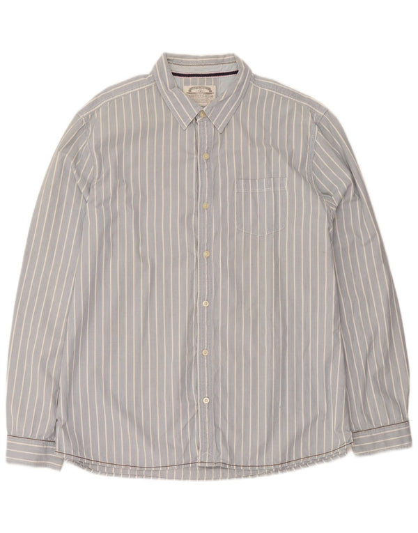 Cămașă pentru bărbați White Stuff Classic Fit 2XL, bumbac cu dungi albastre