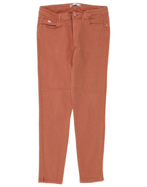 Blugi skinny de damă Zara EU 44 XL W34 L28 bumbac portocaliu