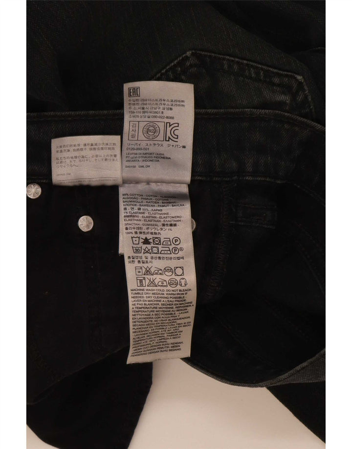 Blugi slim pentru bărbați Levi's W30 L30 bumbac negru