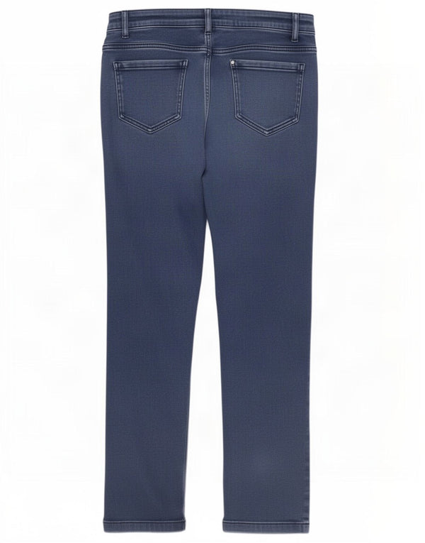 Blugi drepti pentru femei Marks & Spencer UK 12 Medium W30 L29 Bumbac bleumarin