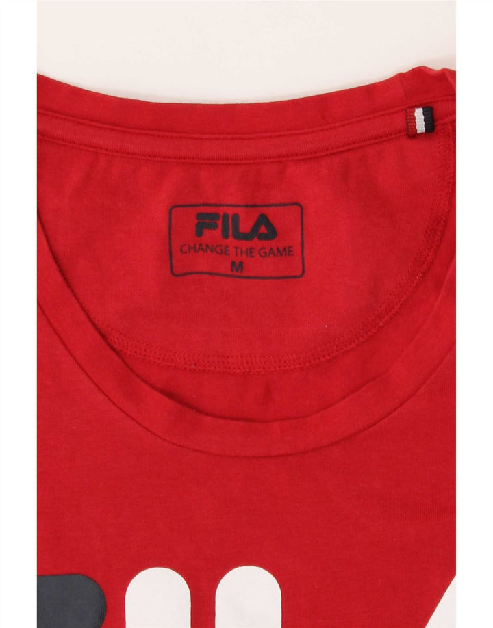 Tricou cu grafic Fila pentru femei Top UK 12 Medium Red