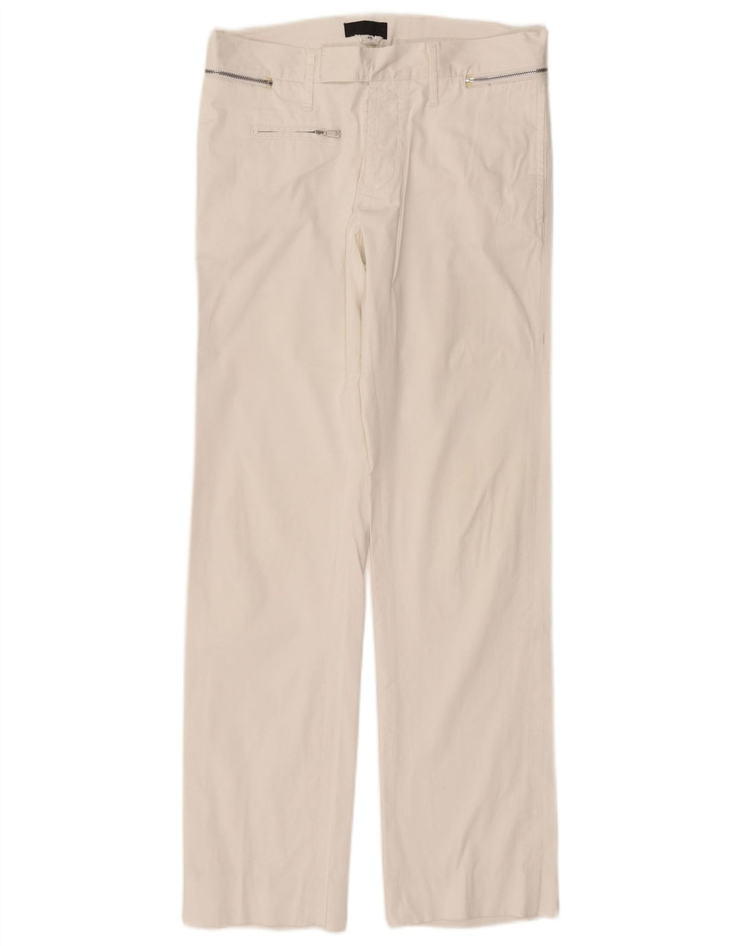 Pantaloni casual drepti pentru femei RICHMOND IT 46 Large W32 L31 Alb