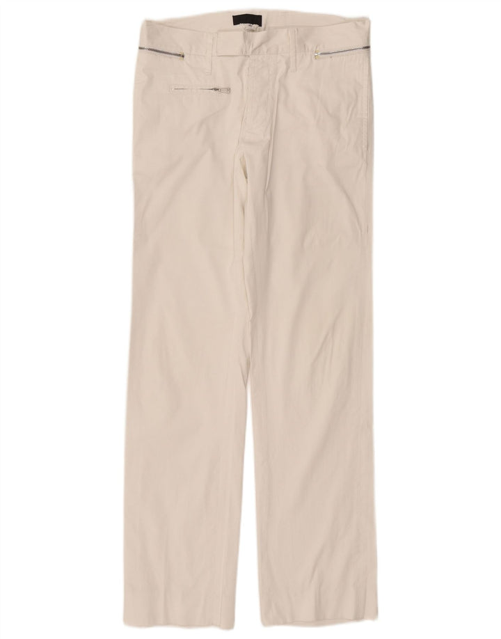 Pantaloni casual drepti pentru femei RICHMOND IT 46 Large W32 L31 Alb