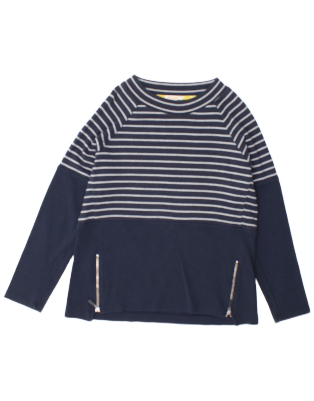 Top pentru femei Barbour cu mânecă lungă UK 12, mediu, bleumarin, bumbac cu dungi