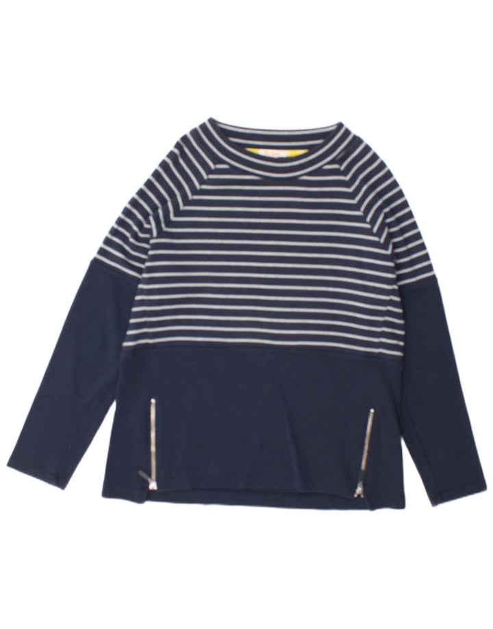 Top pentru femei Barbour cu mânecă lungă UK 12, mediu, bleumarin, bumbac cu dungi