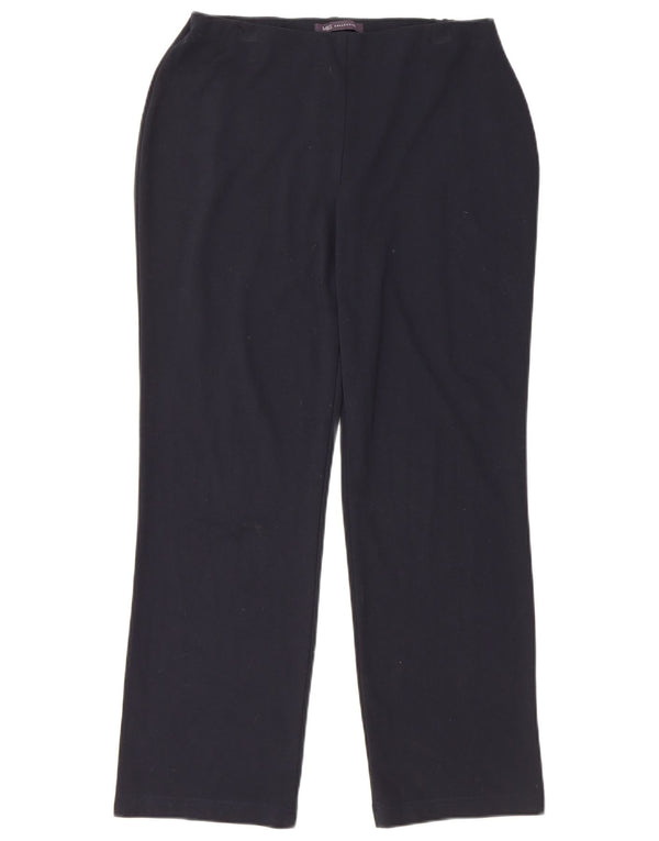 Pantaloni casual drepti pentru femei Marks & Spencer UK 12 Medium W30 L27 Negru