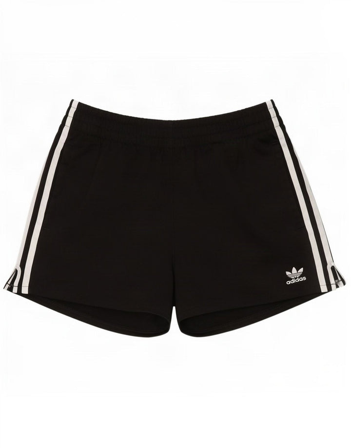Pantaloni scurți sport Adidas pentru femei UK 12 Medium Black Poliester