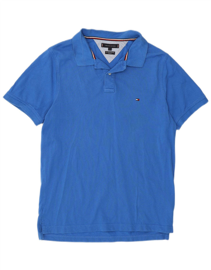 Cămașă polo pentru bărbați Tommy Hilfiger Slim Fit, mare, albastru, bumbac