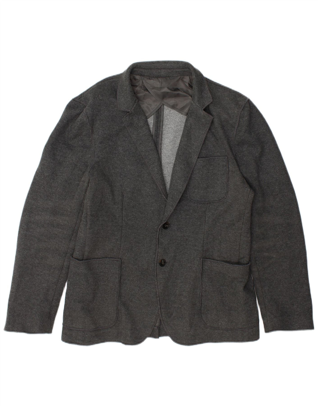 Blazer pentru bărbați Zara cu 2 nasturi EU 56 XL Poliester gri