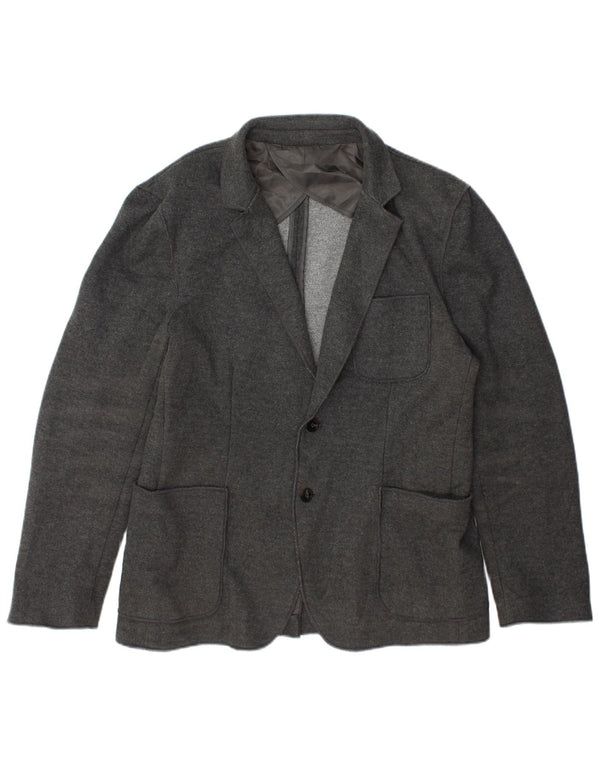 Blazer pentru bărbați Zara cu 2 nasturi EU 56 XL Poliester gri