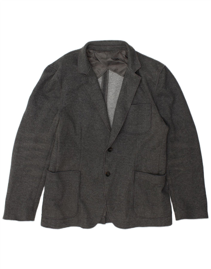 Blazer pentru bărbați Zara cu 2 nasturi EU 56 XL Poliester gri