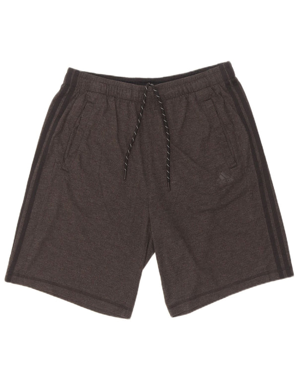 Pantaloni scurți sport adidas Climalite pentru bărbați, bumbac, gri mare