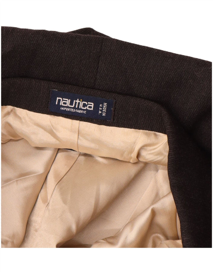 Jachetă pentru bărbați NAUTICA cu 3 nasturi, UK 38, lână, gri mediu