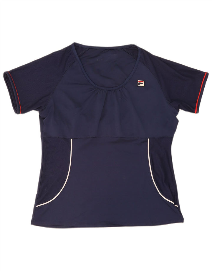 Tricou pentru femei Fila Top UK 14 Medium Bleumarin Poliester