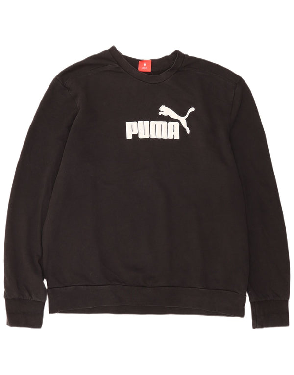 Pulover grafic pentru bărbați Puma, 2XL, bumbac negru