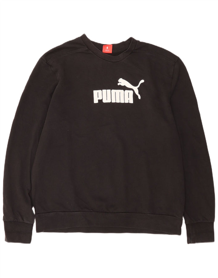 Pulover grafic pentru bărbați Puma, 2XL, bumbac negru
