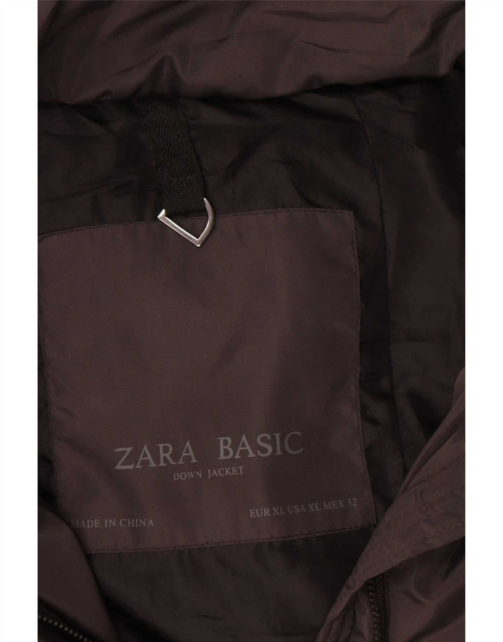 Jachetă căptușită pentru femei Zara UK 18 XL Poliester negru