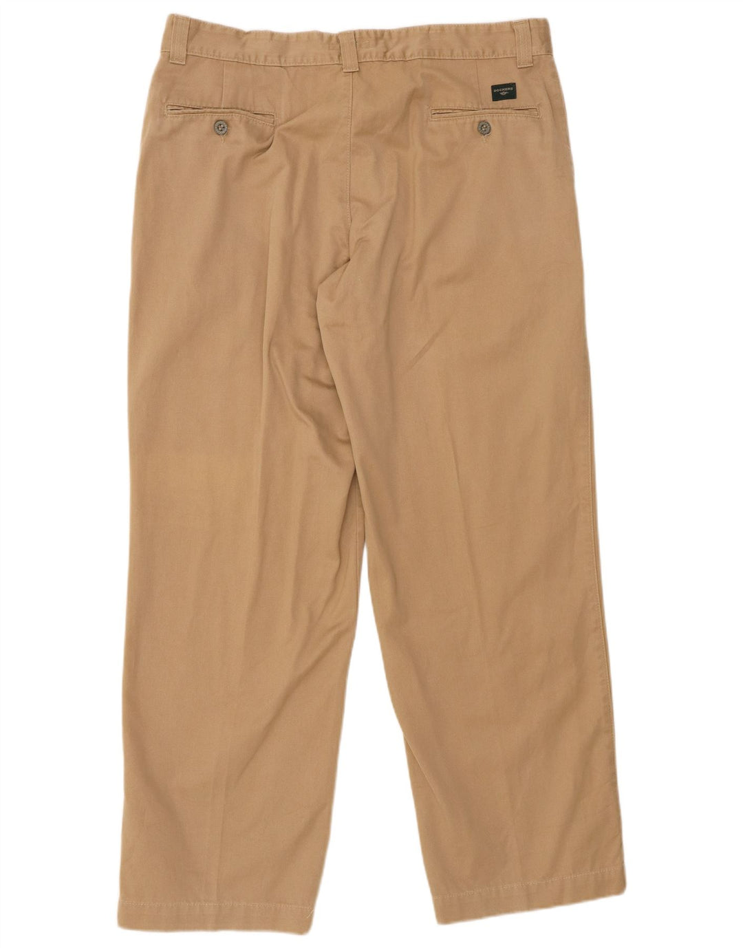DOCKERS Pantaloni chino drepți kaki pentru bărbați W36 L32 bej