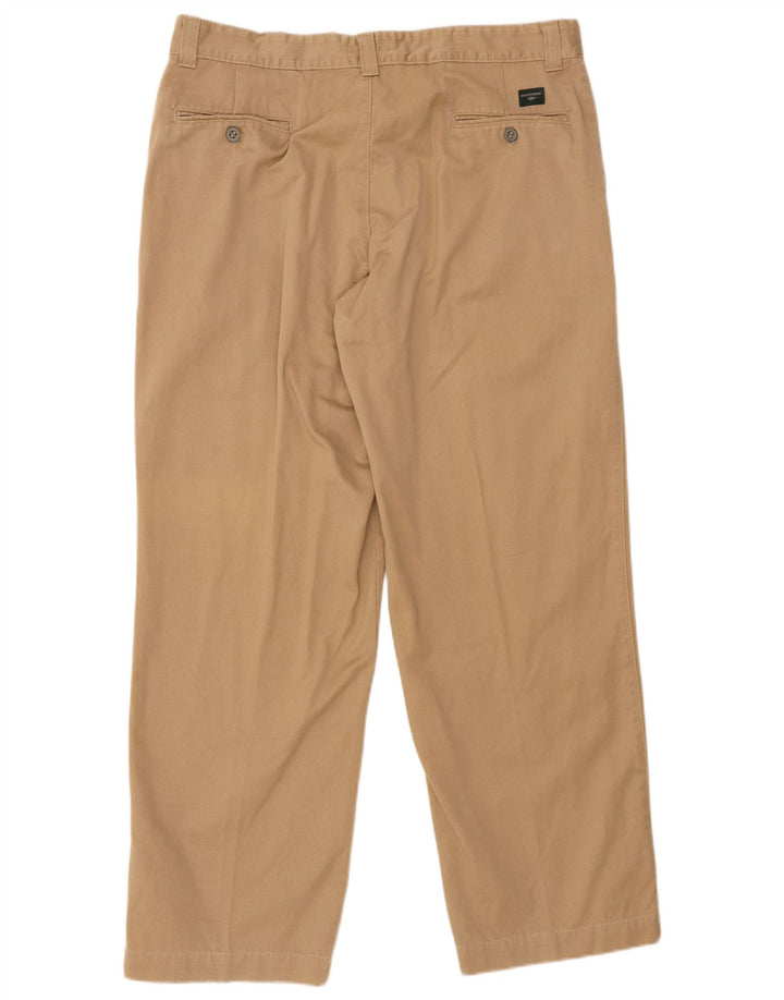 DOCKERS Pantaloni chino drepți kaki pentru bărbați W36 L32 bej