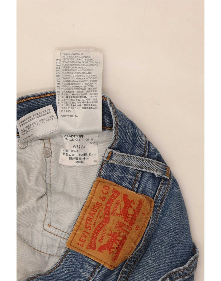 Blugi Levi's 511 Slim pentru bărbați W32 L34 Bumbac albastru