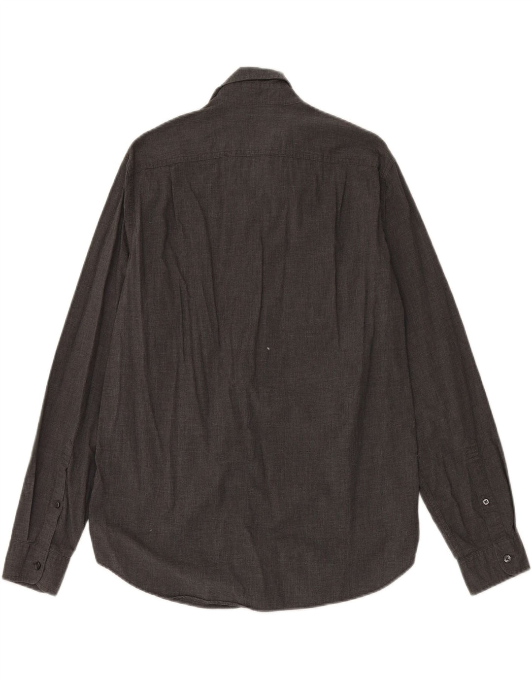 J. CREW Mens Shirt Medium Grey Cotton Vintage J. Crew and Second-Hand J. Crew from Messina Hembry 