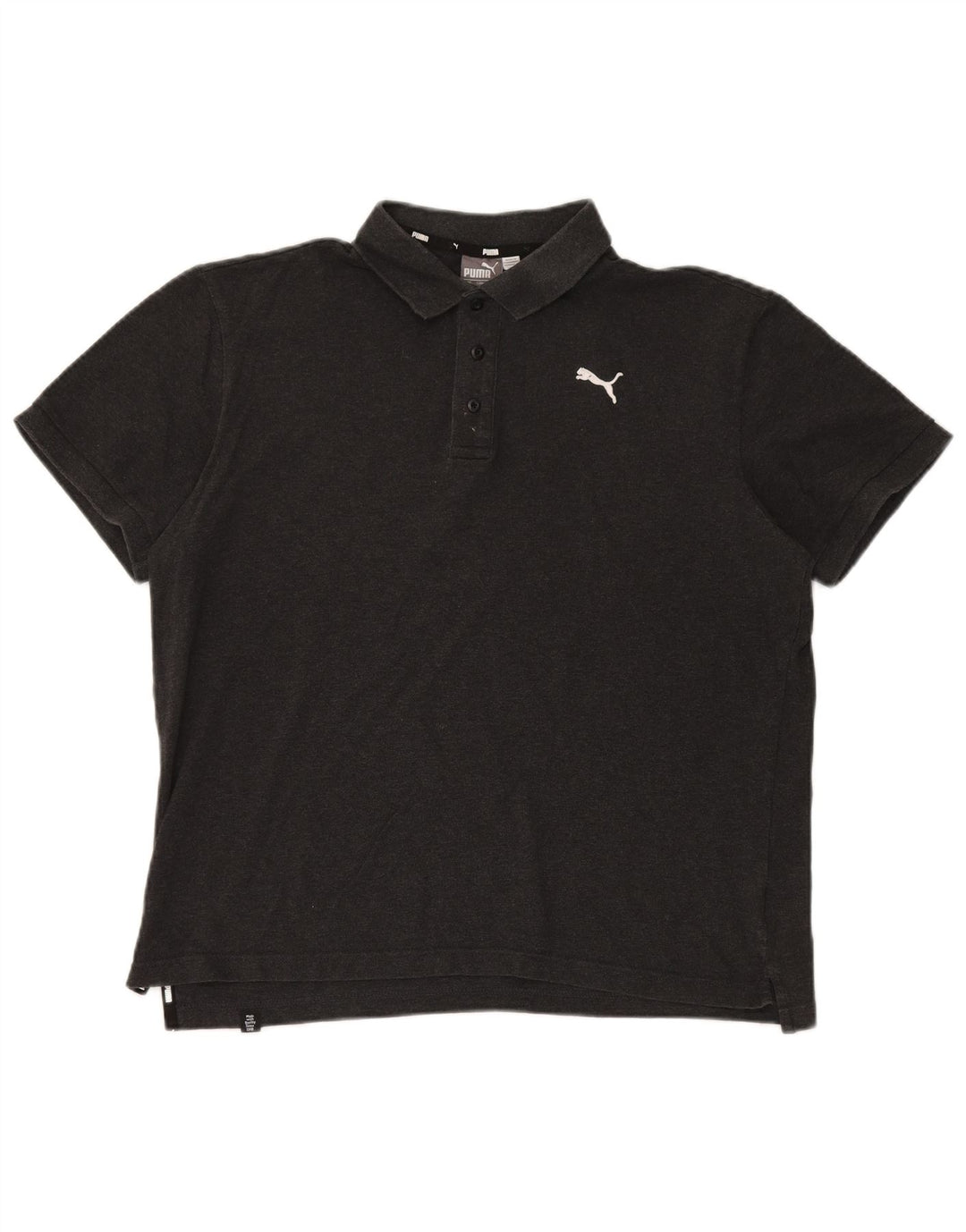 Tricou polo Puma pentru bărbați, bumbac gri mare