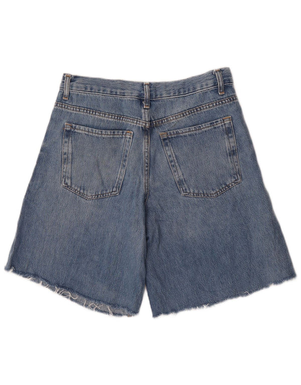 Pantaloni scurți din denim cu talie înaltă pentru femei Zara EU 36 XS W26 Albastru
