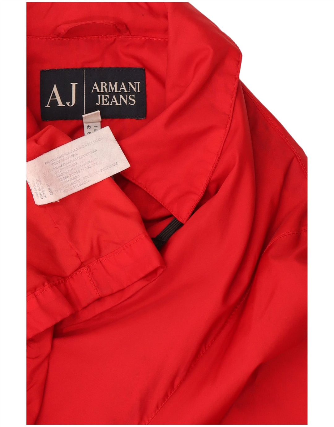 Jachetă de vânt pentru femei Armani Jeans UK 12 Medium Red Poliamidă