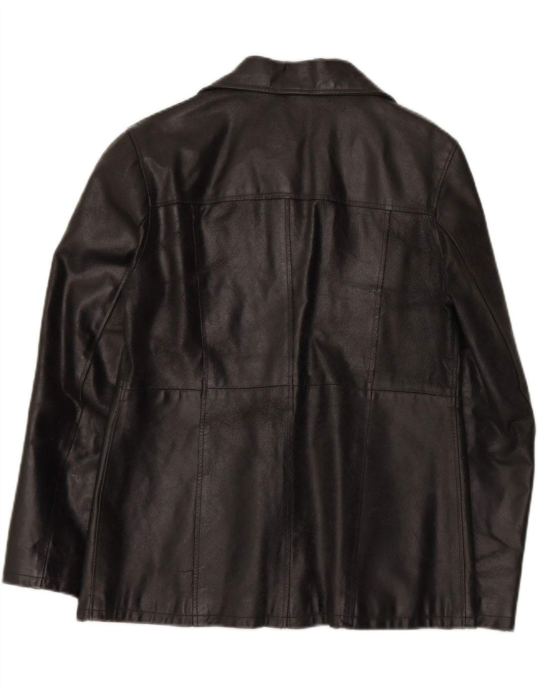 VINTAGE Womens Leather Jacket UK 14 Medium Black Leather Vintage Vintage and Second-Hand Vintage from Messina Hembry 
