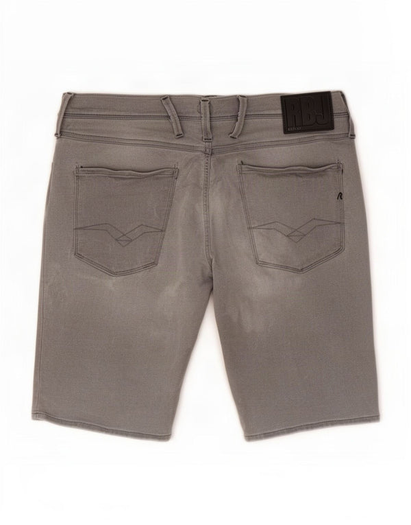Pantaloni scurți Replay Anbass Denim W32 Medium Gri Bumbac