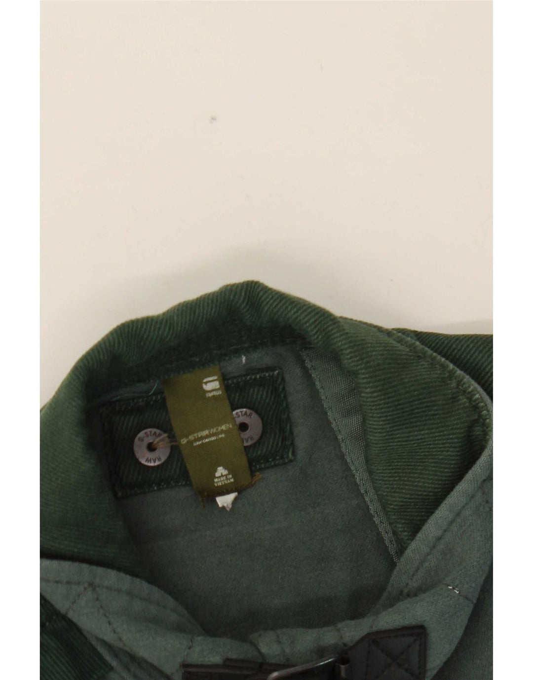 Cămașă G-Star pentru bărbați din denim, bumbac verde mic
