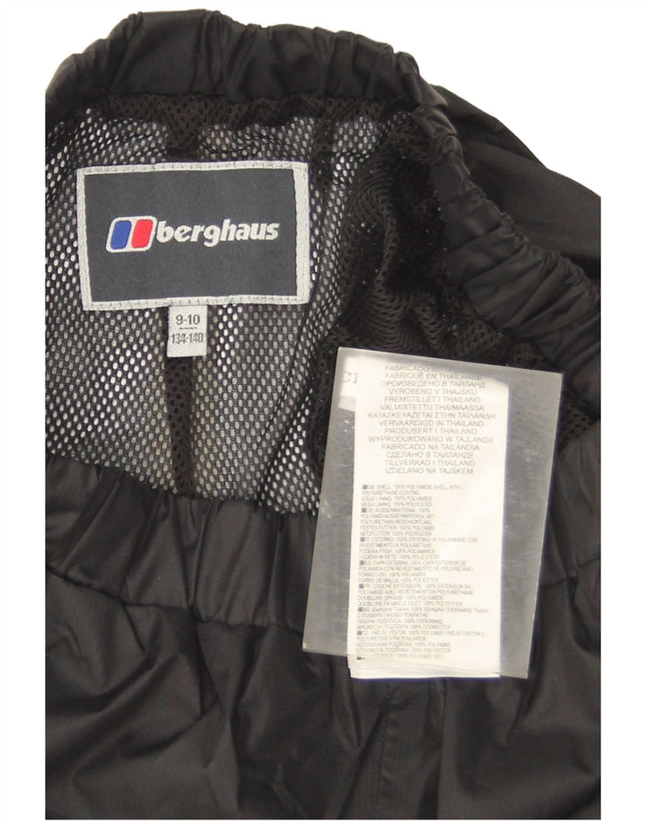 Pantaloni impermeabili pentru baieti Berghaus 9-10 ani poliamida neagra