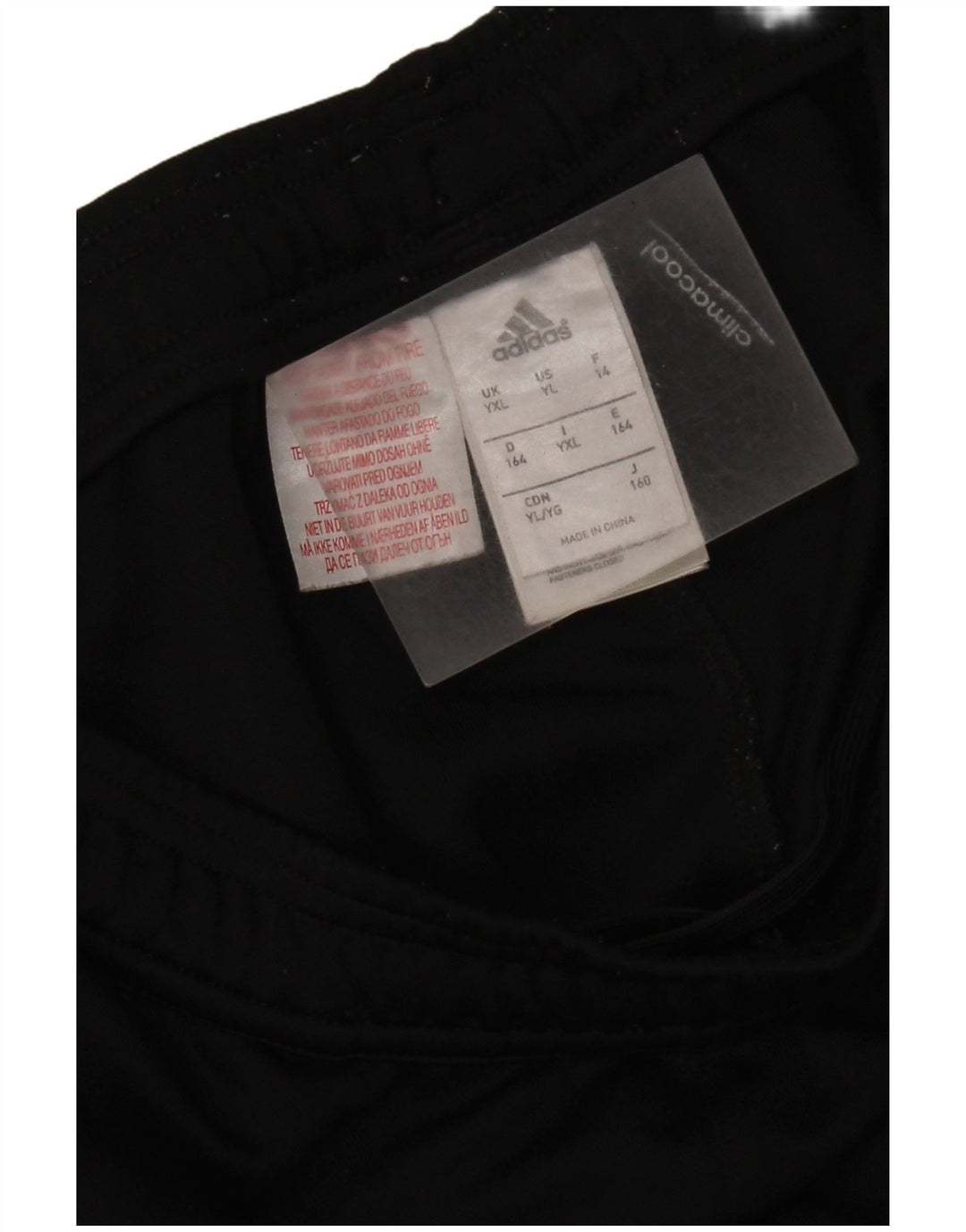 Pantaloni de trening Adidas Climacool pentru baieti 13-14 ani XL poliester negru