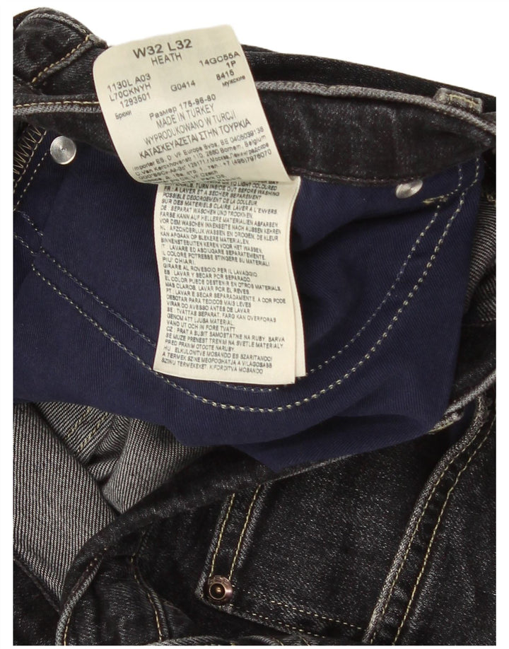 Blugi pentru bărbați Lee Heath Slim W32 L32 bumbac negru