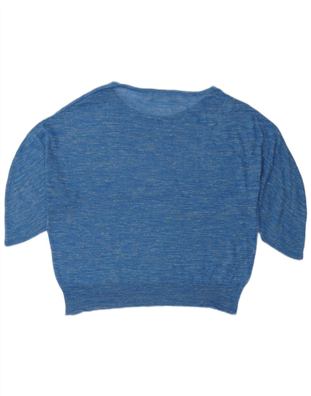 Pulover de damă ZARA cu decolteu largi, cu gât de barcă, UK 14, albastru mediu