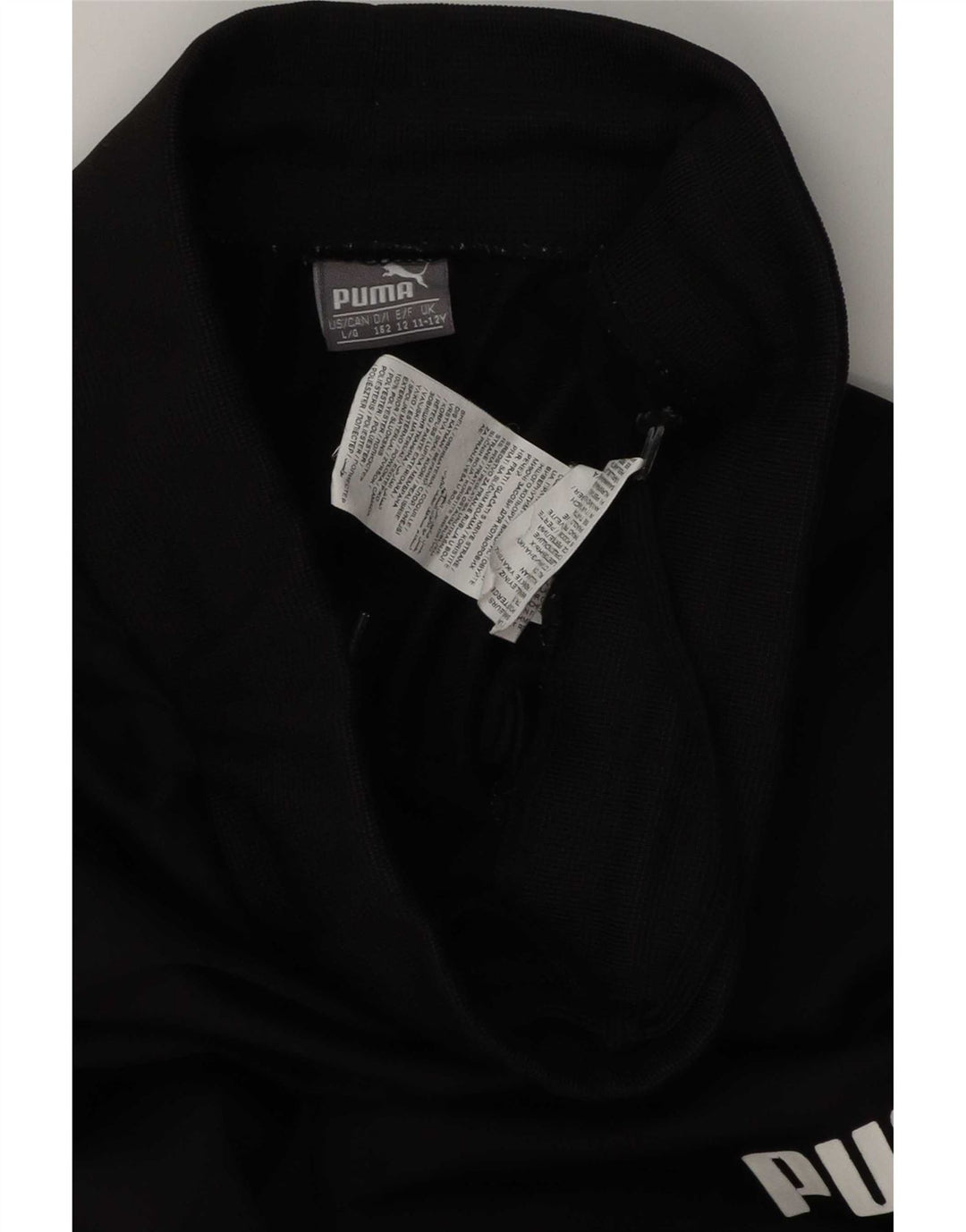 Puma Băieți Pantaloni De Trening Grafic Joggeri 11-12 Ani Poliester Negru