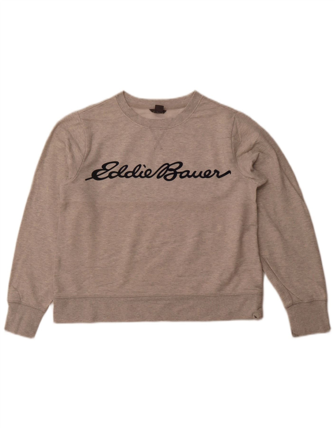 EDDIE BAUER Pulover oversized cu grafic crop pentru femei UK 6 XS Gri