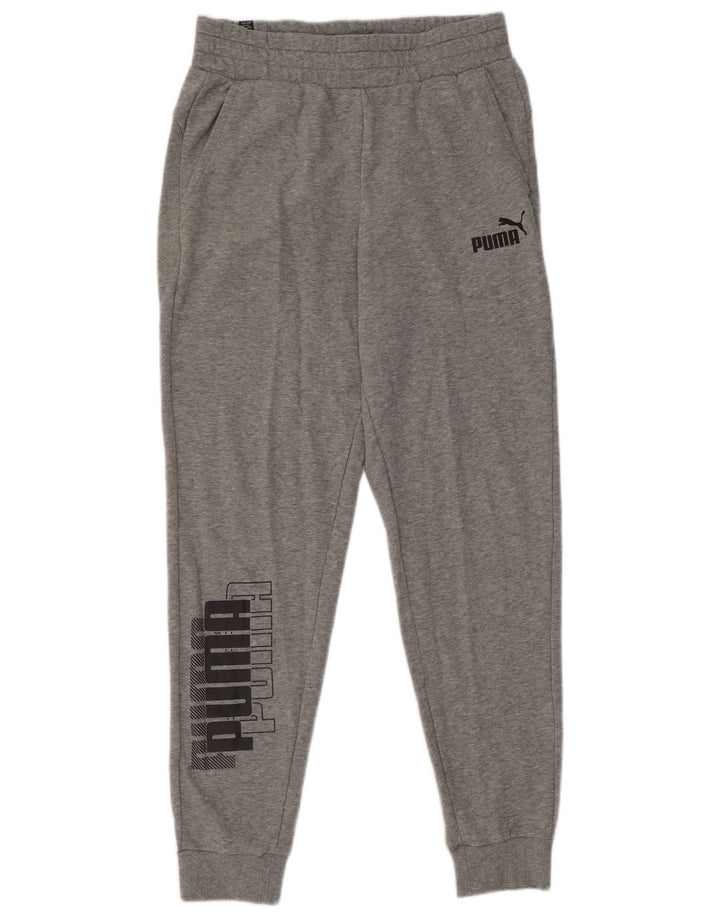 Pantaloni de trening grafic pentru bărbați PUMA Pantaloni de jogging, gri mediu