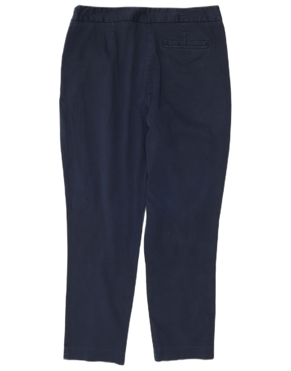 Laura Ashley Pantaloni casual subțiri pentru femei UK 12 Medium W32 L27 Bleumarin