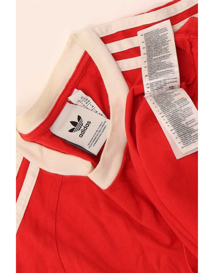 Tricou pentru bărbați Adidas Top Medium Red Bumbac