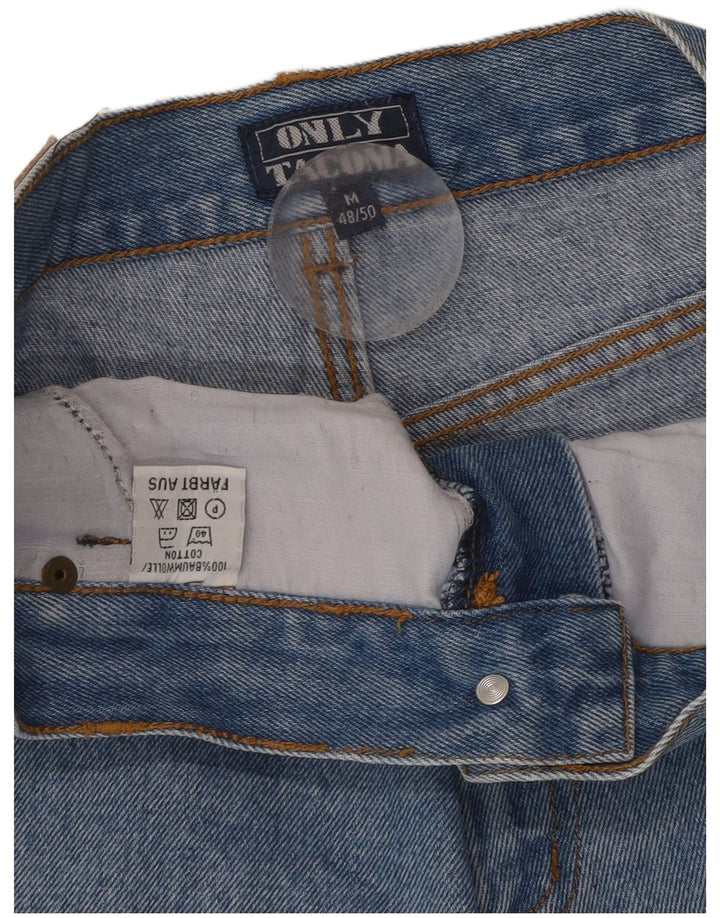 Pantaloni scurți din denim vintage pentru femei IT 48/50 XL W34 Bumbac albastru