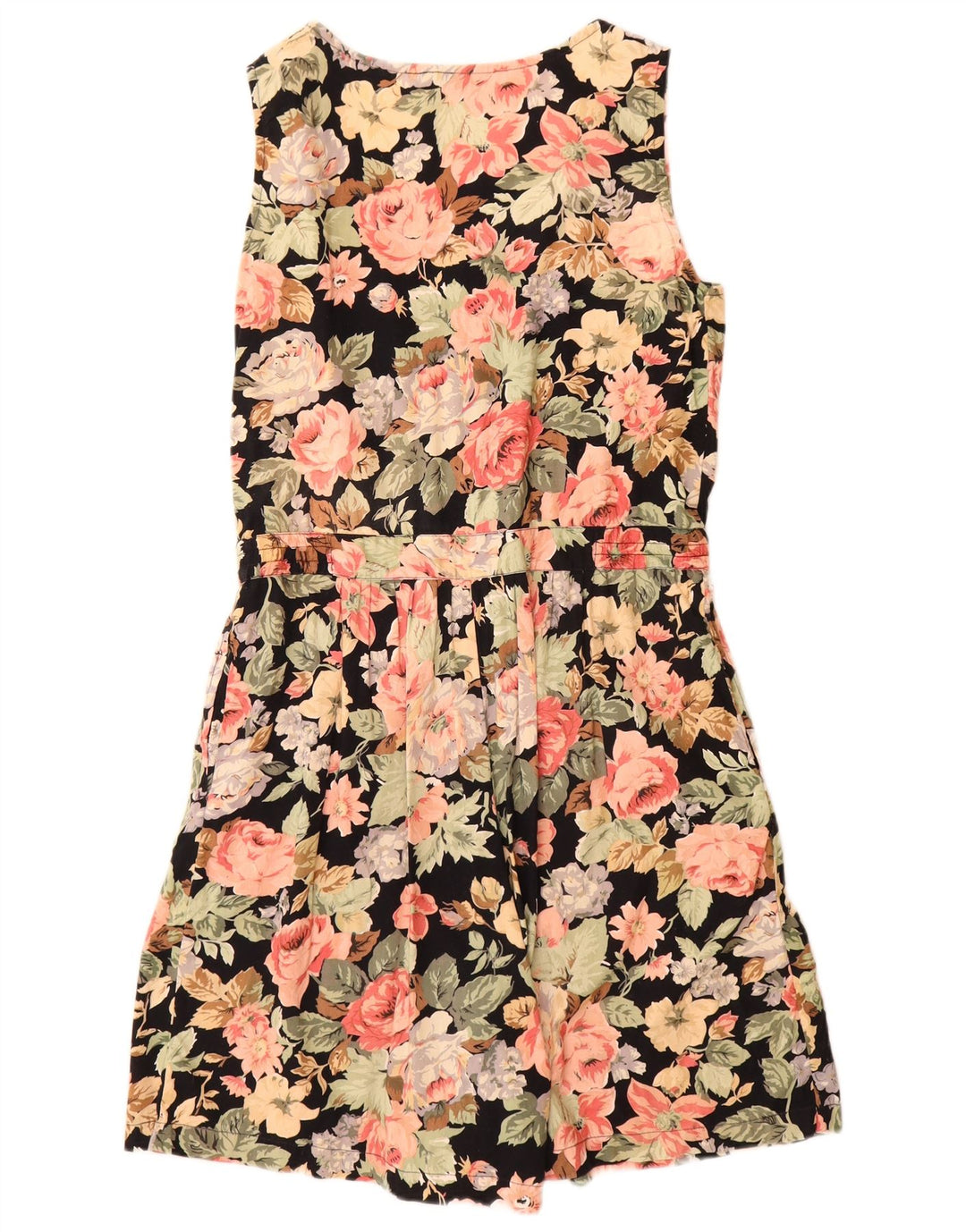 Combi fără mâneci Vintage pentru femei IT 42 Medium Black Floral