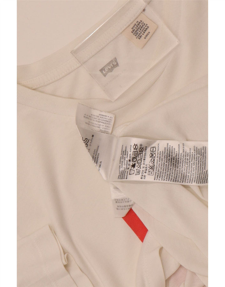 Tricou cu grafic Levi's Peanuts pentru bărbați Top mic din bumbac alb